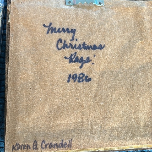 VTG 80’s Hand Crosstitched Neighborhood Welcome Sign Wood Framed 6X6 Square - Picture 2 of 2